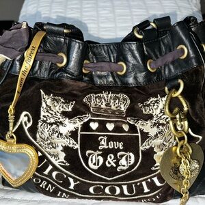 Juicy Couture Black and Brown Women's Bag